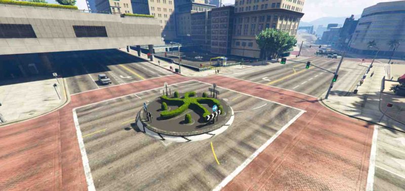 good Traffic Circle Legion MLO FiveM